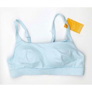 DELIMIRA W693 Women's Seamless Wireless Padded Bra Size 34B Baby Blue NWT